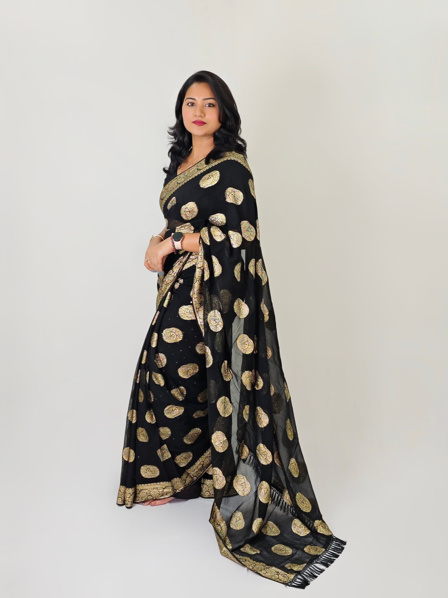 Pure Viscose Georgette Sarees