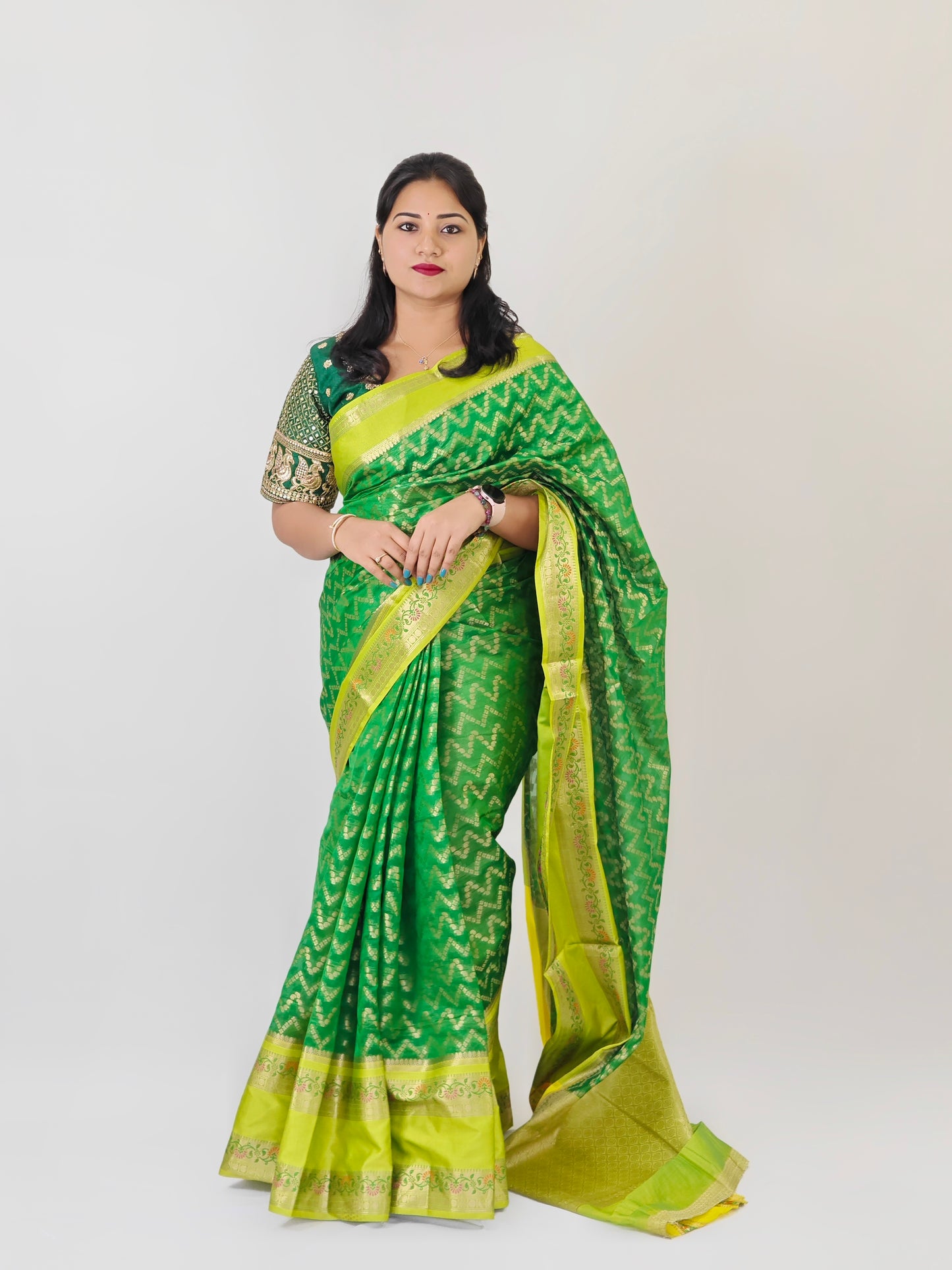 Mangalgiri Tissue Colour Blossom Sarees