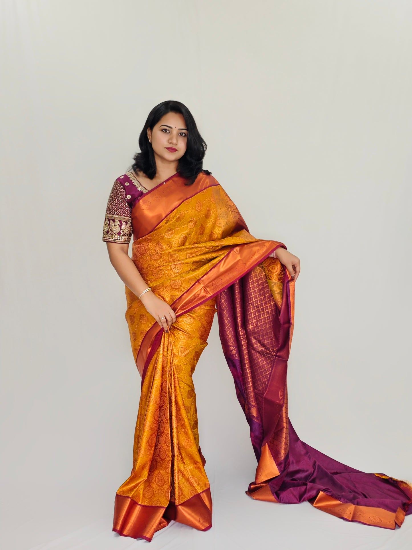 Charm on a Budget: Unveil Affordable Elegance with our Bridal Kanchipuram Sarees