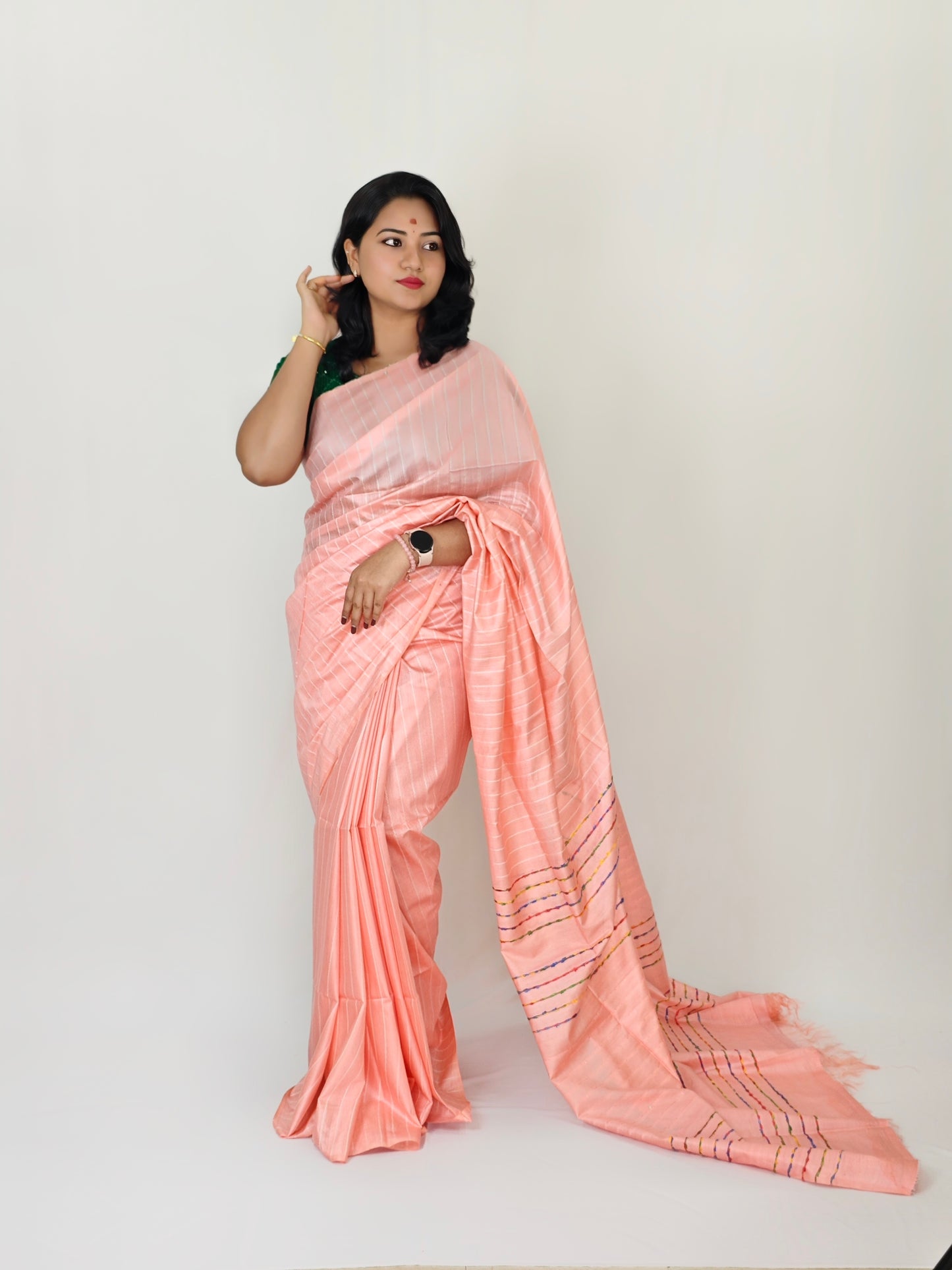 Elegant Kota Soft Silk Saree with Lab-Lab Design