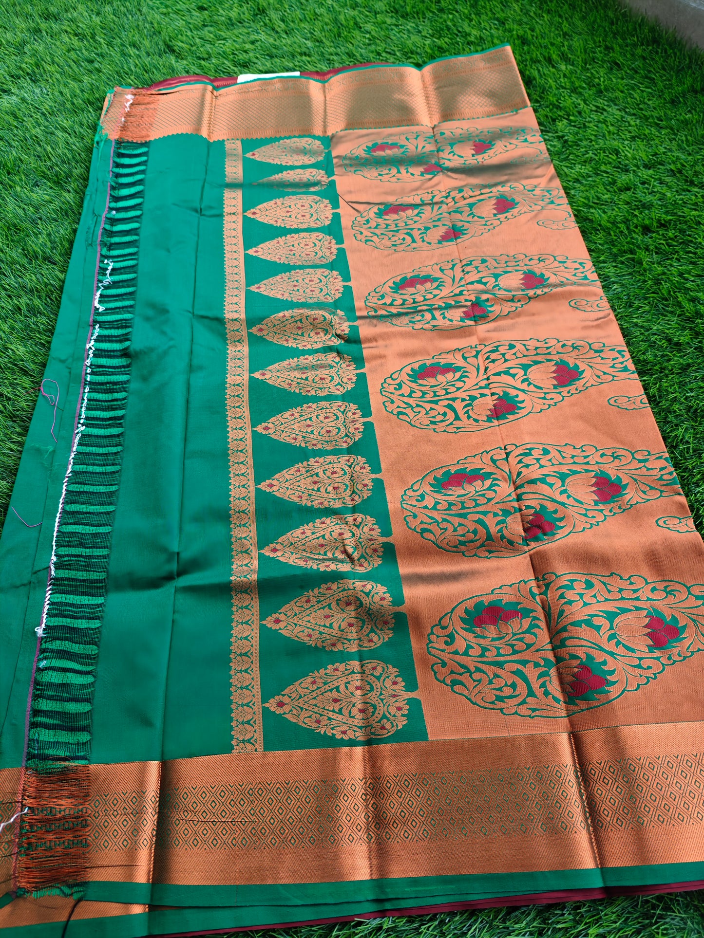 Regal Revarie Dharmavaram Style Meena Soft Silk Sarees