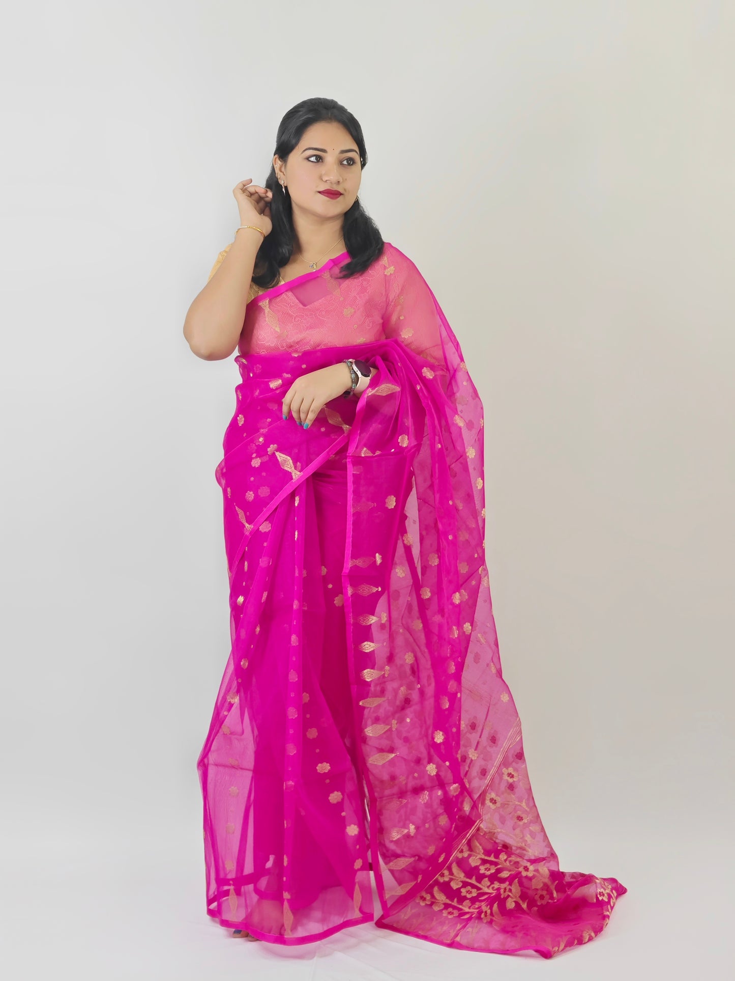 Mani’s Exclusive Durga Puja Saree Collection MUSLIN JAMDHANI