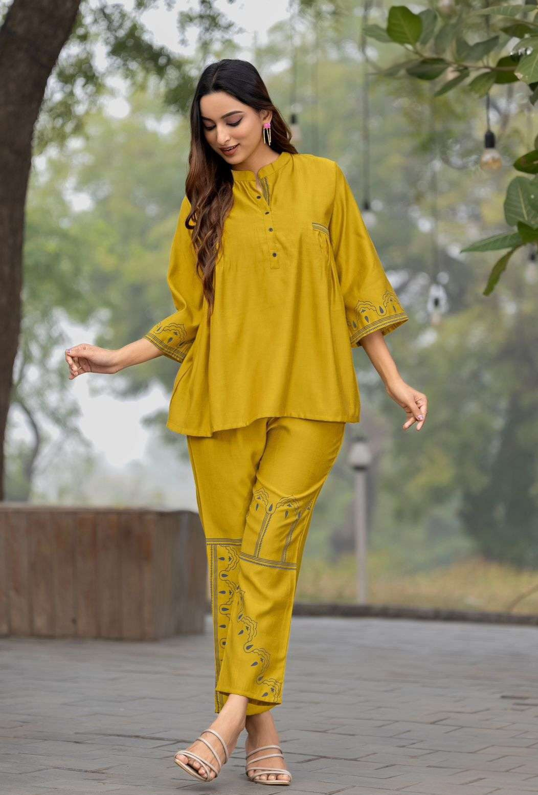 Women’s viscose weaving co-ord set, two piece outfit, plus size XL-XXXL (42-46), regular fit