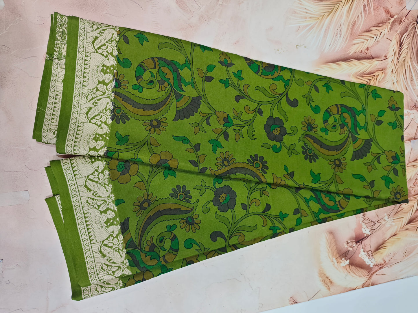 Pure Crepe Mysore Silk Saree - Silk Mark Certified