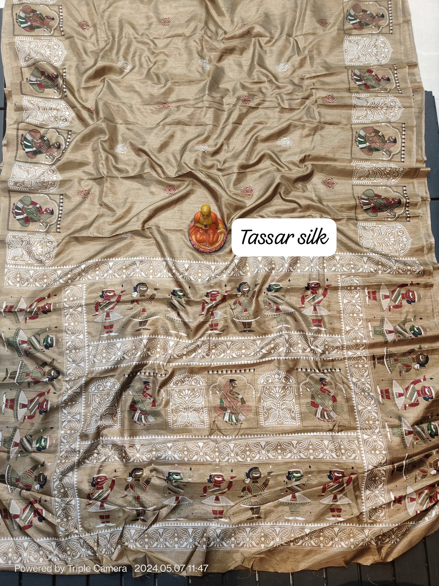 Elegance Redefined: Semi Tussar Silk Saree with Blouse Piece - Only INR 999