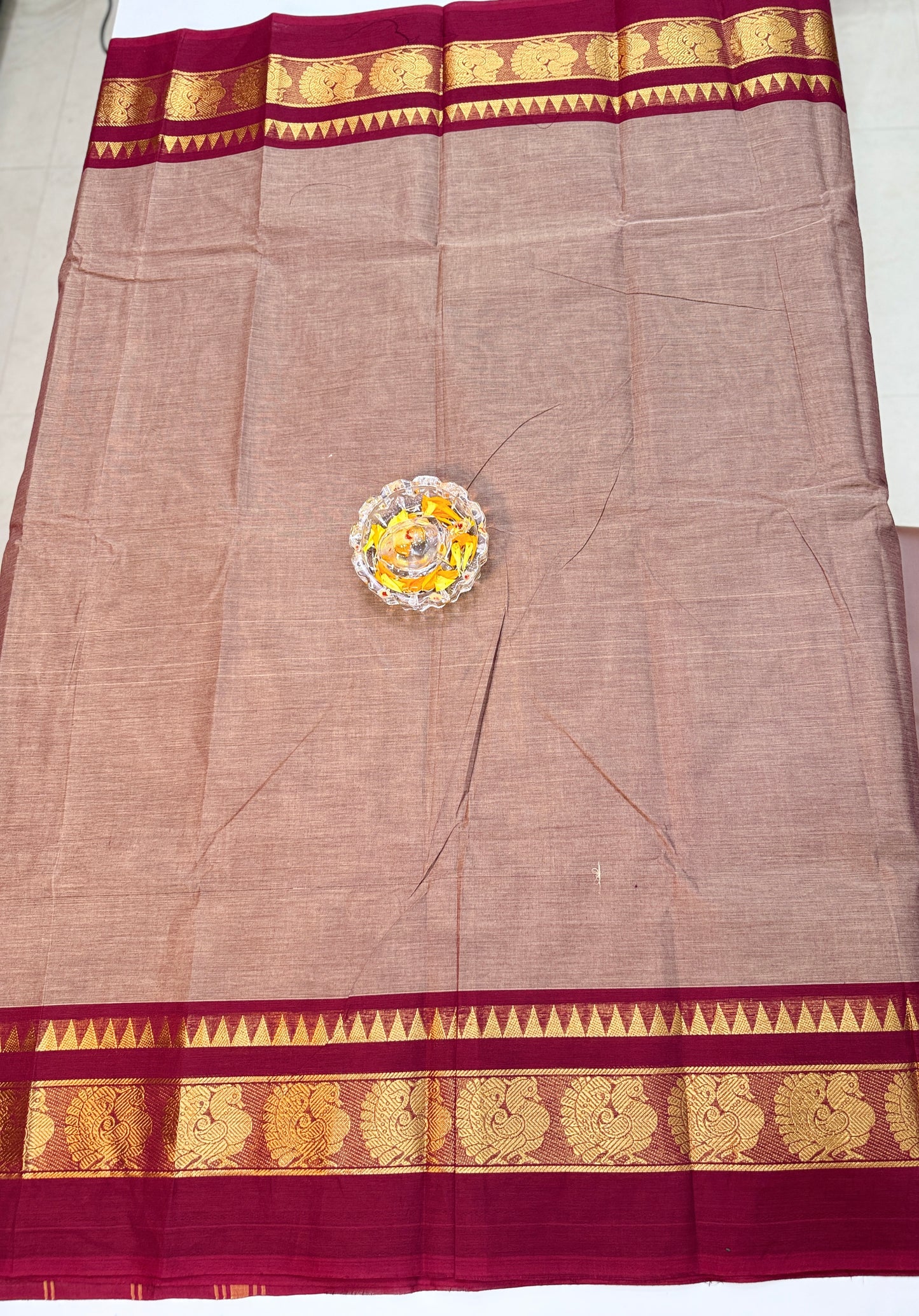 Chettinad Pure Cotton Saree with Zari Border – 80 Count, 20 Colours, 5.5m Length