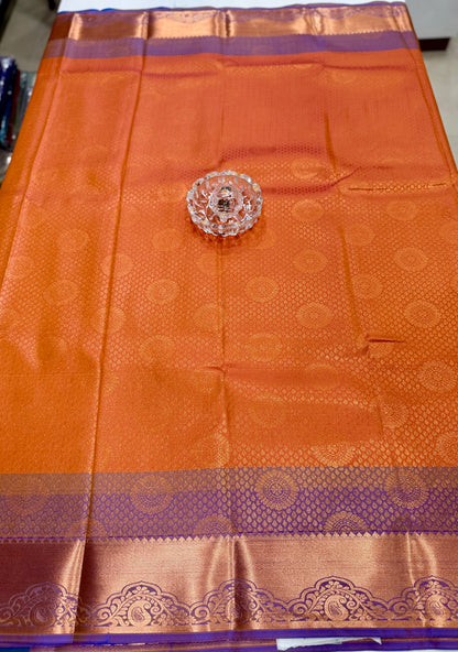 Soft Silk Saree with Traditional Zari Border and All-Over Weaving Design for Women