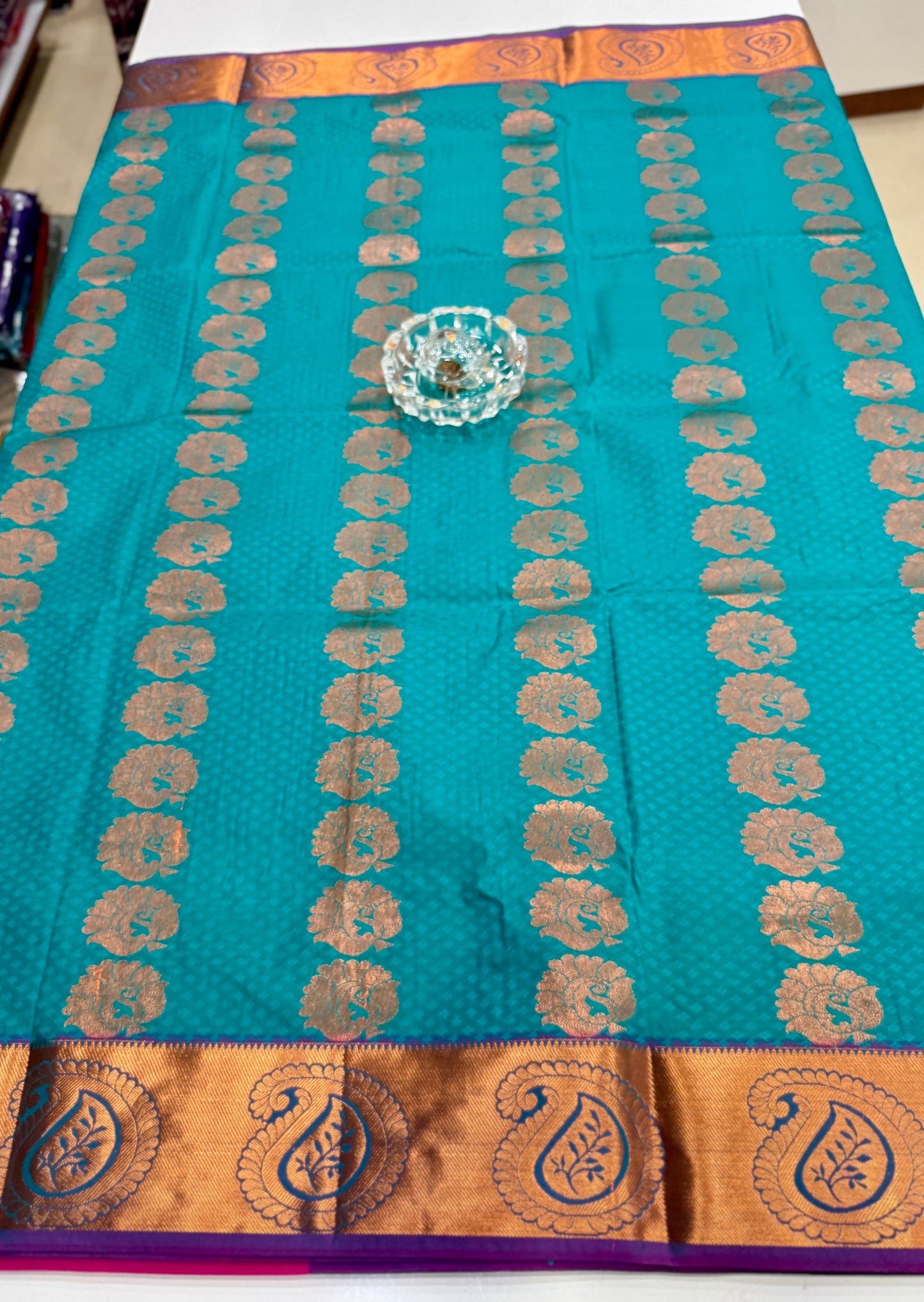 Soft Silk Saree with Cutwork and Stone Embellishments for Women