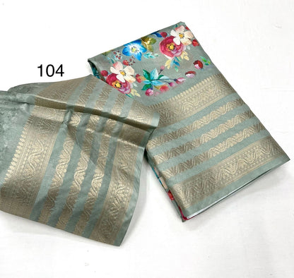 Bossom bloom Dola Silk Sarees