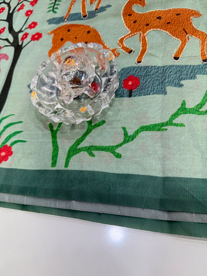 Assam silk saree for women with aari embroidery and paithani motifs, festive wear saree with blouse