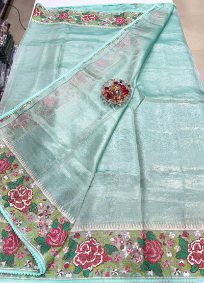 Pure Tissue Paithani Saree with Meenakari Zari Weaving and Silk Mark Certification