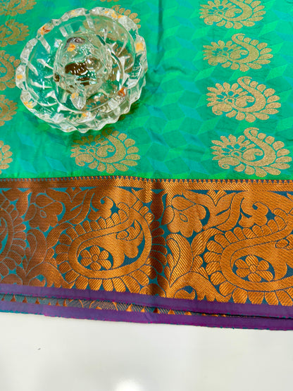 Soft Silk Saree with Cutwork and Stone Embellishments for Women