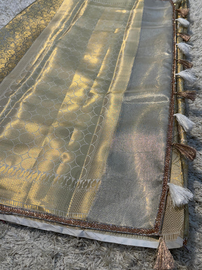 Banarasi Kanjivaram Tissue Silk Saree - NO COD for this product
