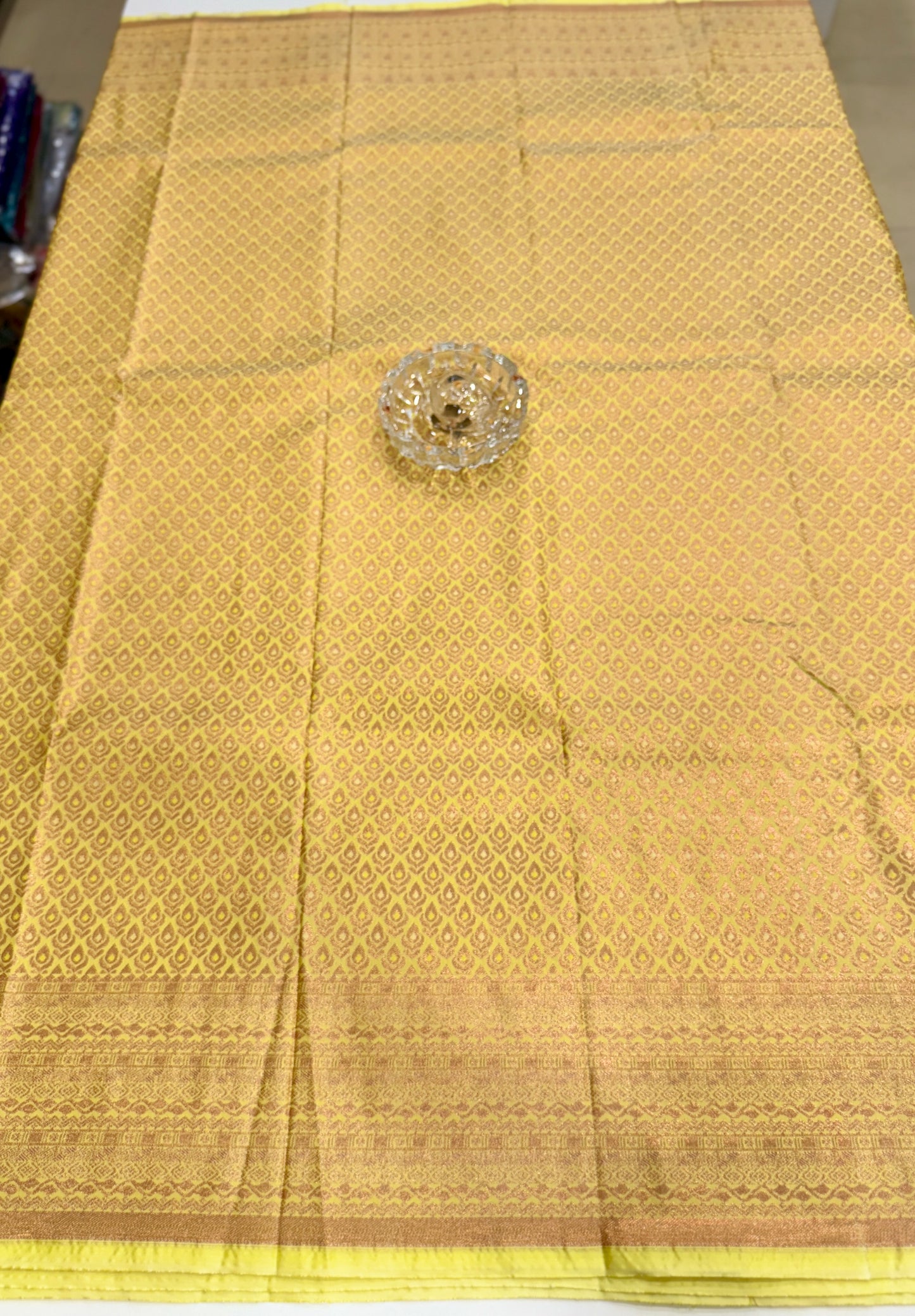 Bridal Soft Silk Saree with Jacquard Weaving & Contrast Border for Women