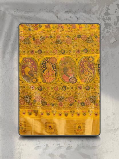 Soft Makhmal Silk Saree with 11-Shade Meenakari Weaving and Grand Pallu – Heritage Wedding Saree for Women