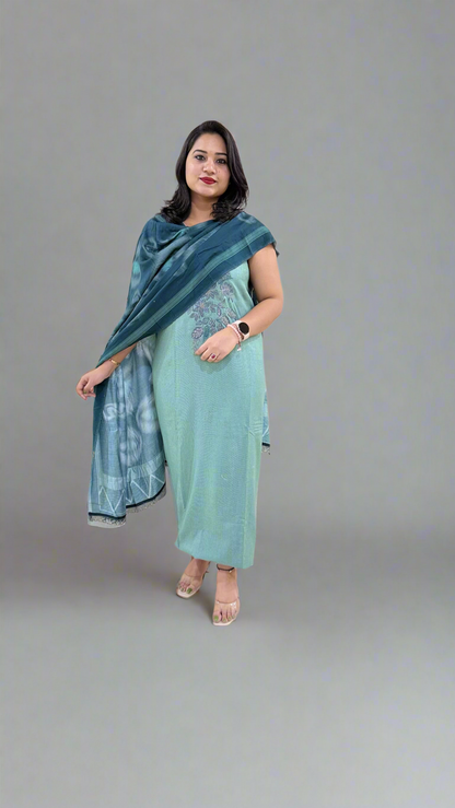 Kashmeeree Lining with Intricate Embroidery Work