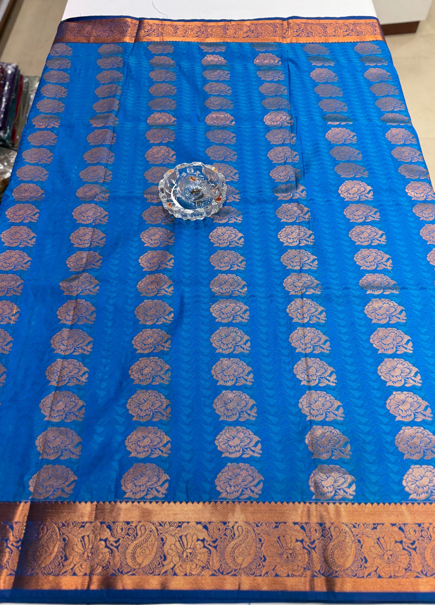 Soft Silk Saree with Cutwork and Stone Embellishments for Women