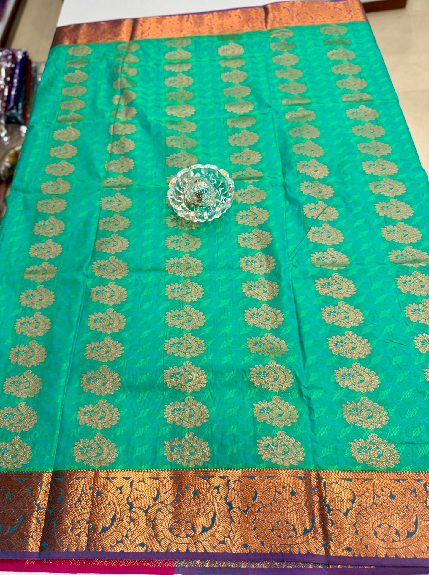 Soft Silk Saree with Cutwork and Stone Embellishments for Women