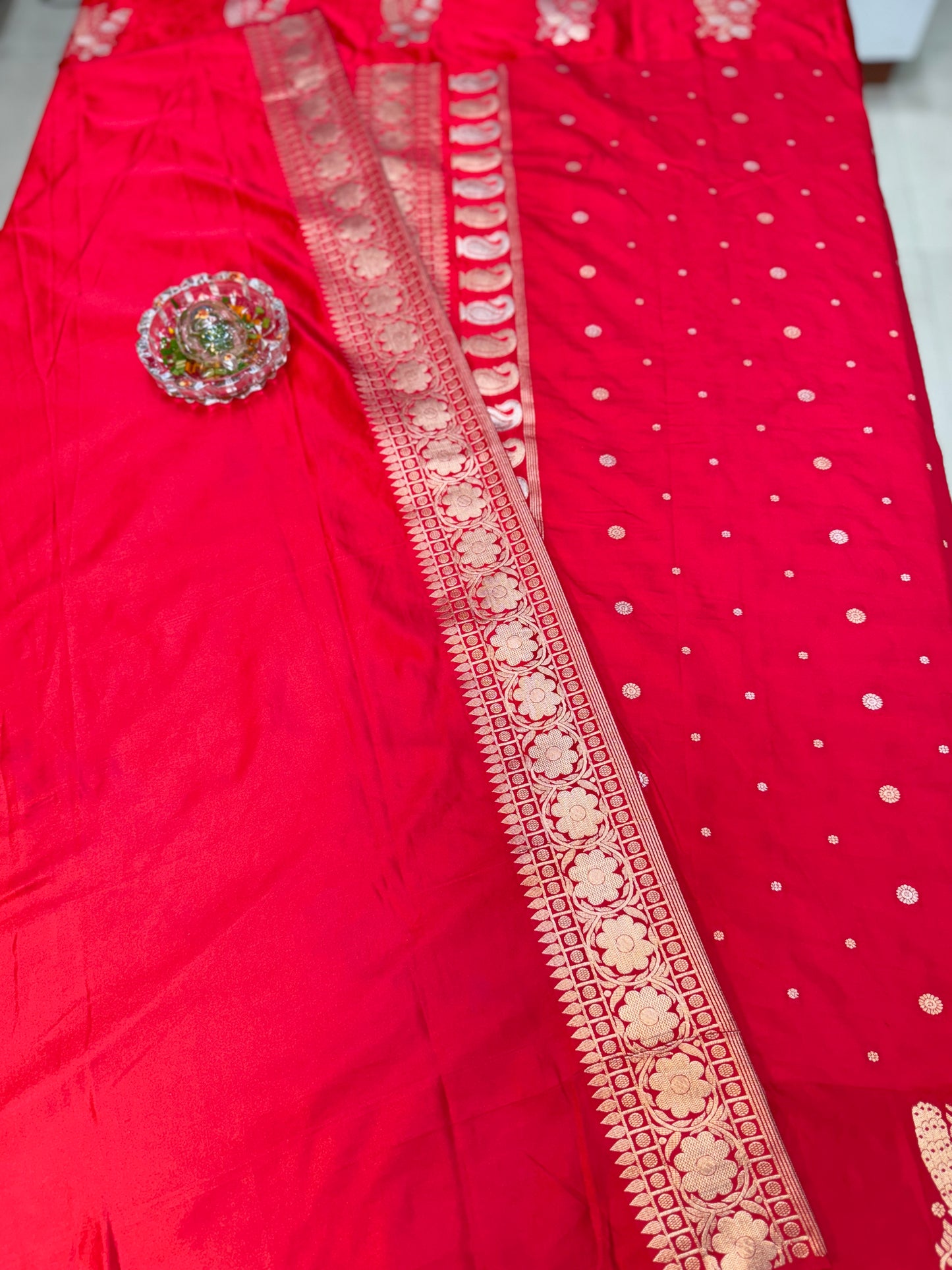 Mashru silk saree with satin border and zari woven design for women