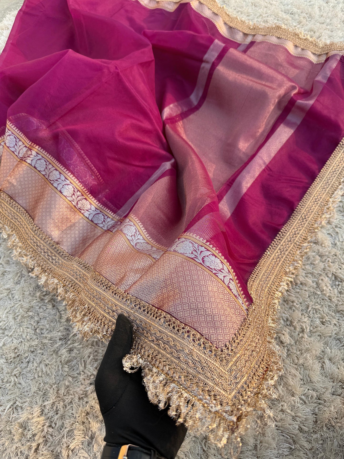 Trending Collection: Banarasi Kora Organza Soft Silk Saree - No COD for this Product