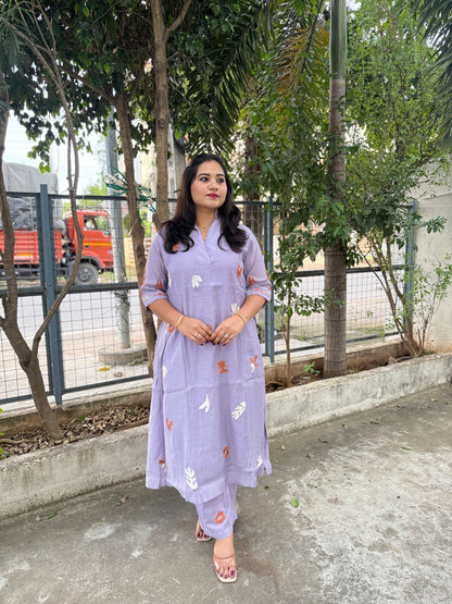 Pure Cotton Printed Kurta Pant Set – Comfortable Daily and Casual Wear for Women