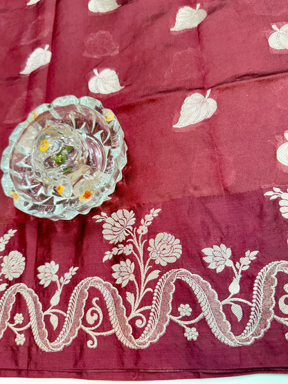Pure Handloom Banarasi Raw Mango Silk Saree with Kaduwa Resham Zari and Silk Mark Certified Blouse