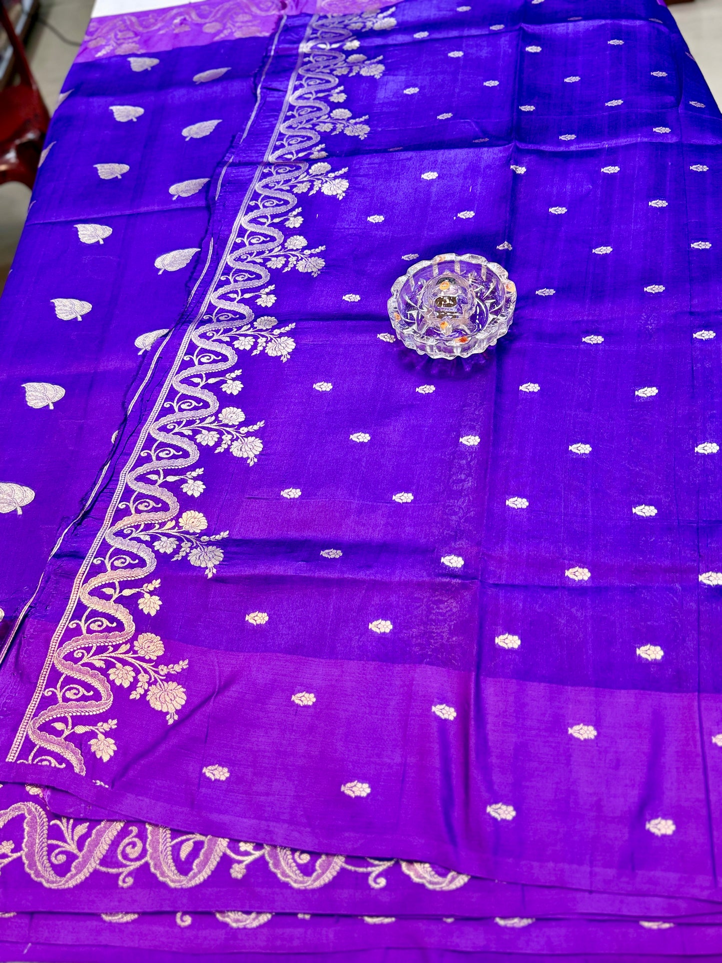 Pure Handloom Banarasi Raw Mango Silk Saree with Kaduwa Resham Zari and Silk Mark Certified Blouse