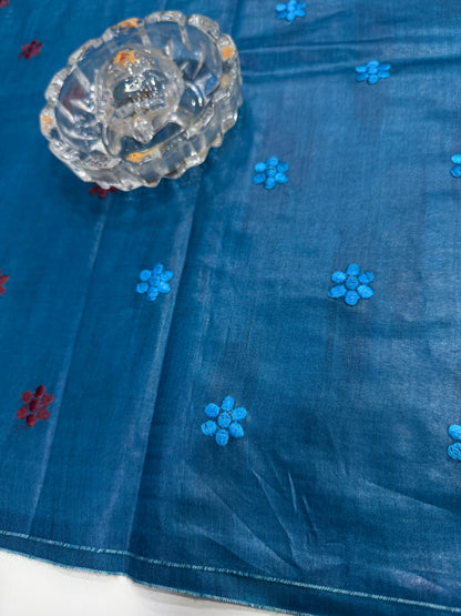 Pure Tussar Munga Silk Saree with Dolabadi Embroidery Work – Silk Mark Certified Handloom Saree