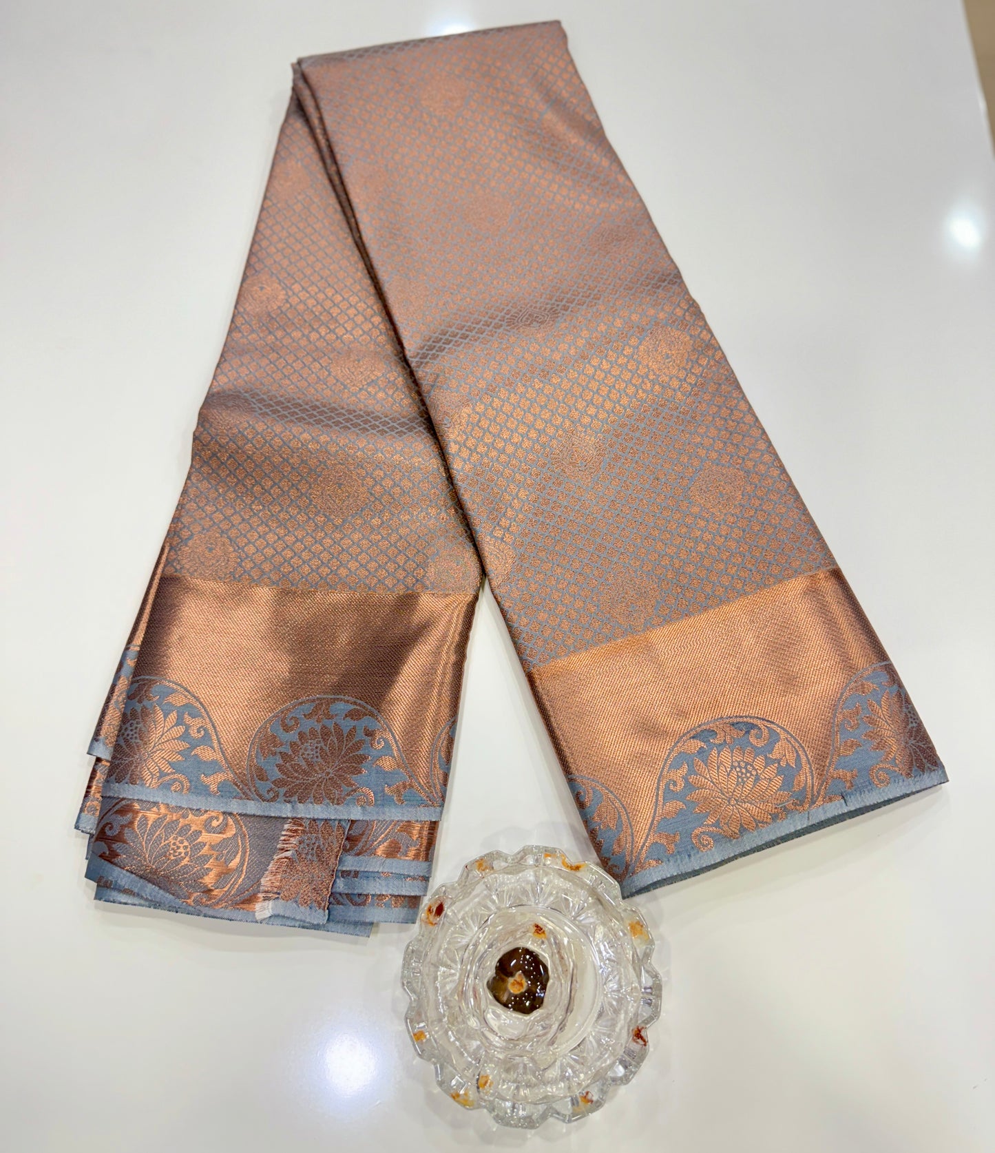 Soft Silk Saree with Traditional Zari Border and All-Over Weaving Design for Women