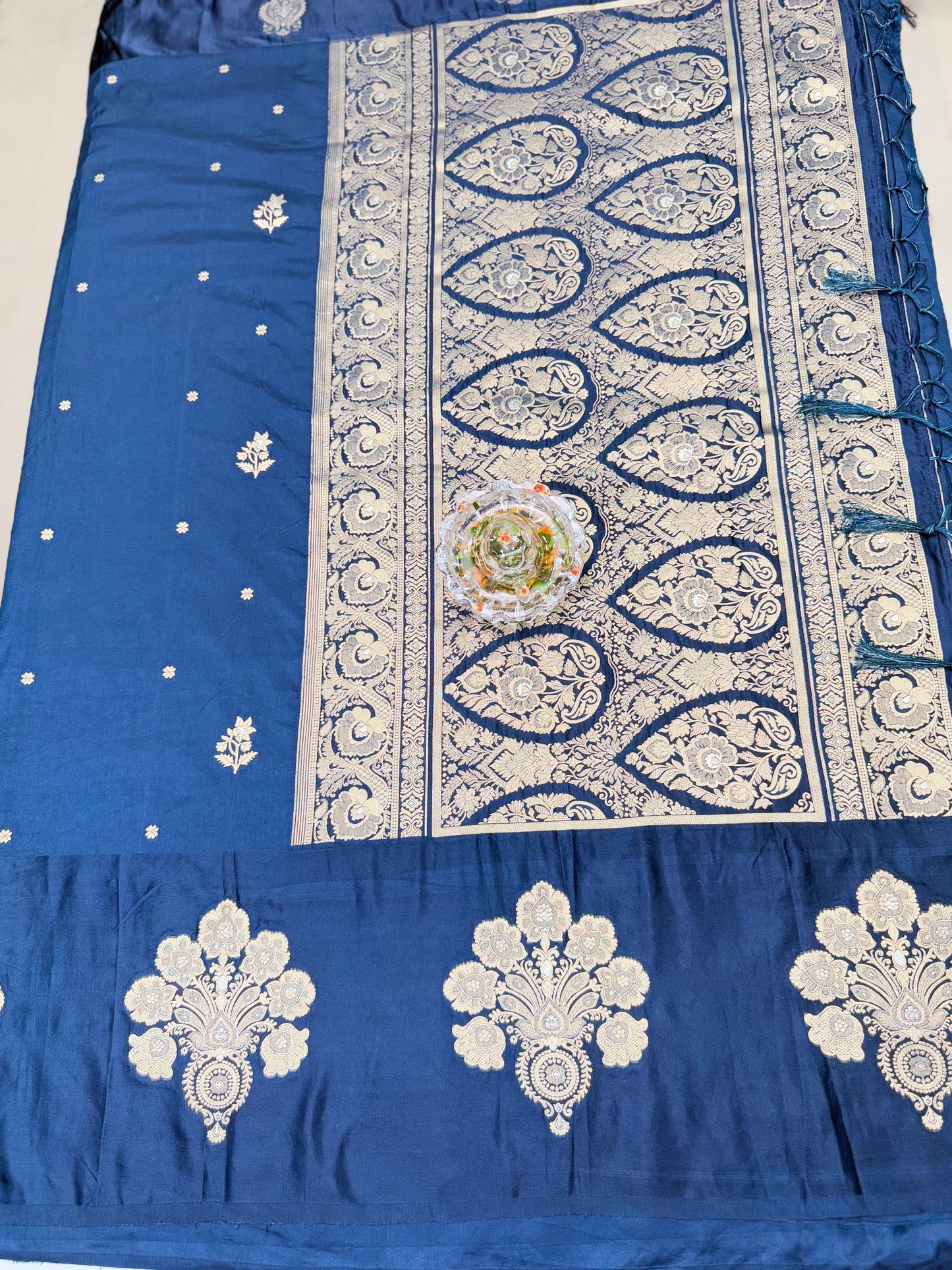 Mashru silk saree with satin border and zari woven design for women