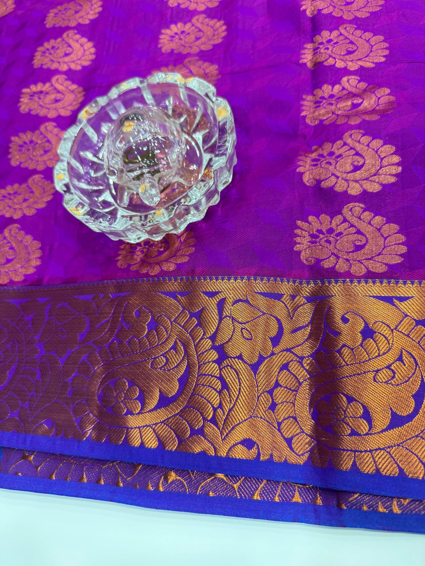 Soft Silk Saree with Cutwork and Stone Embellishments for Women