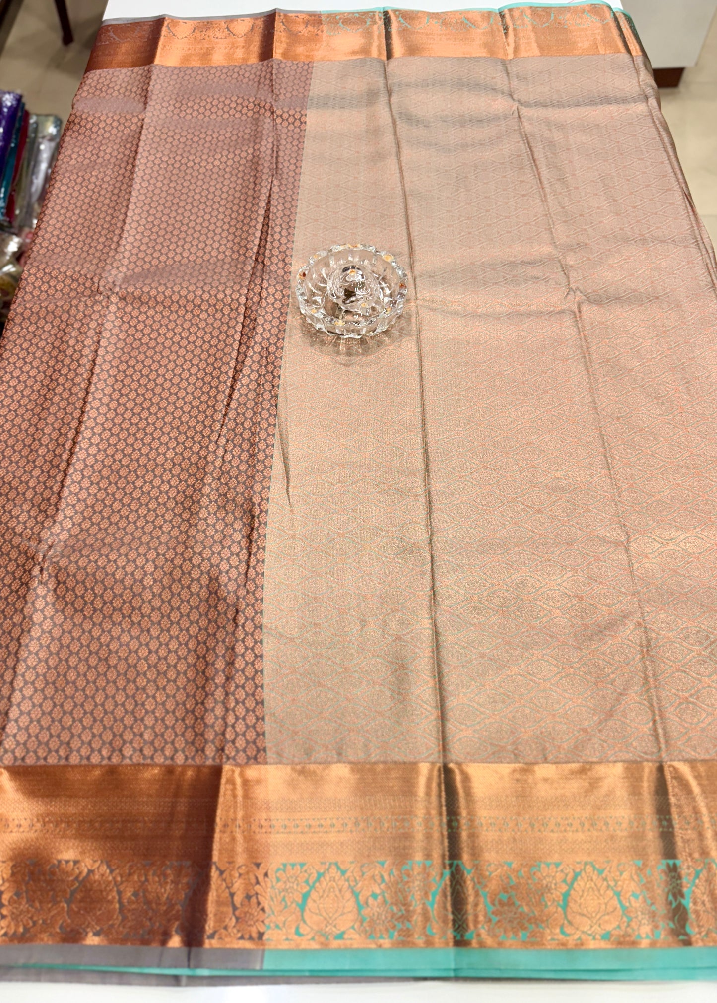Soft Silk Saree with Traditional Zari Border and All-Over Weaving Design for Women