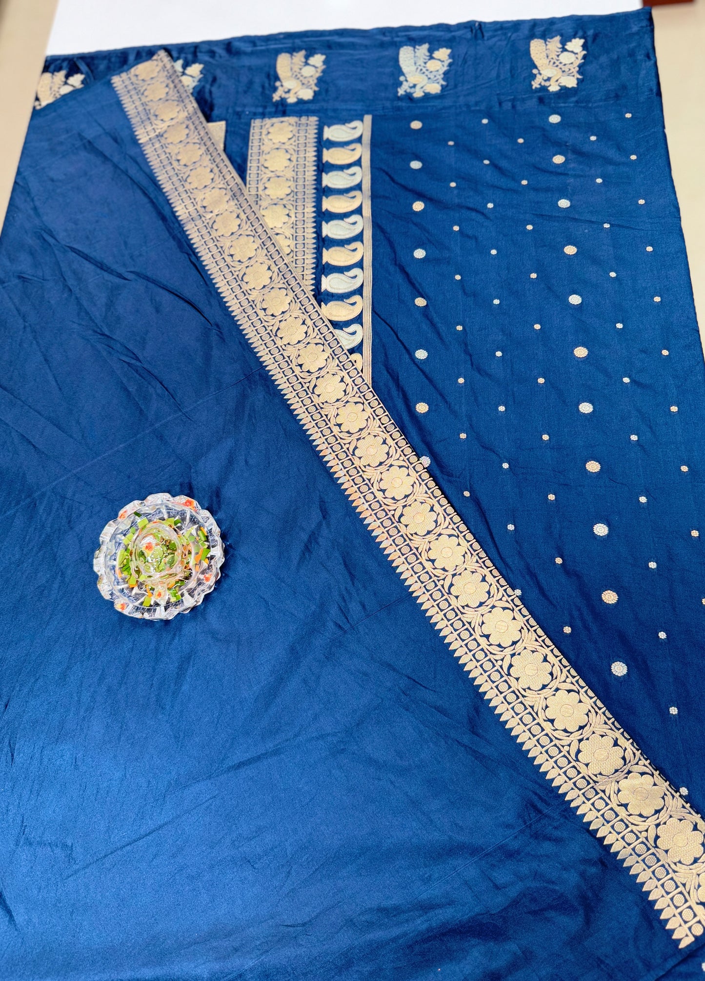 Mashru silk saree with satin border and zari woven design for women
