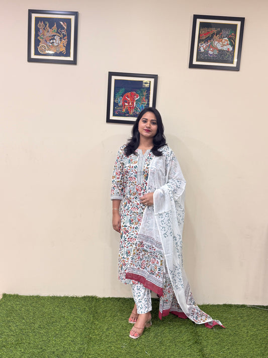 Classy in Our Handblock Kalamkari Set – Perfect for This Summer Season