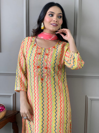 Kurtis Exclusive Silk Suit – Only 2055