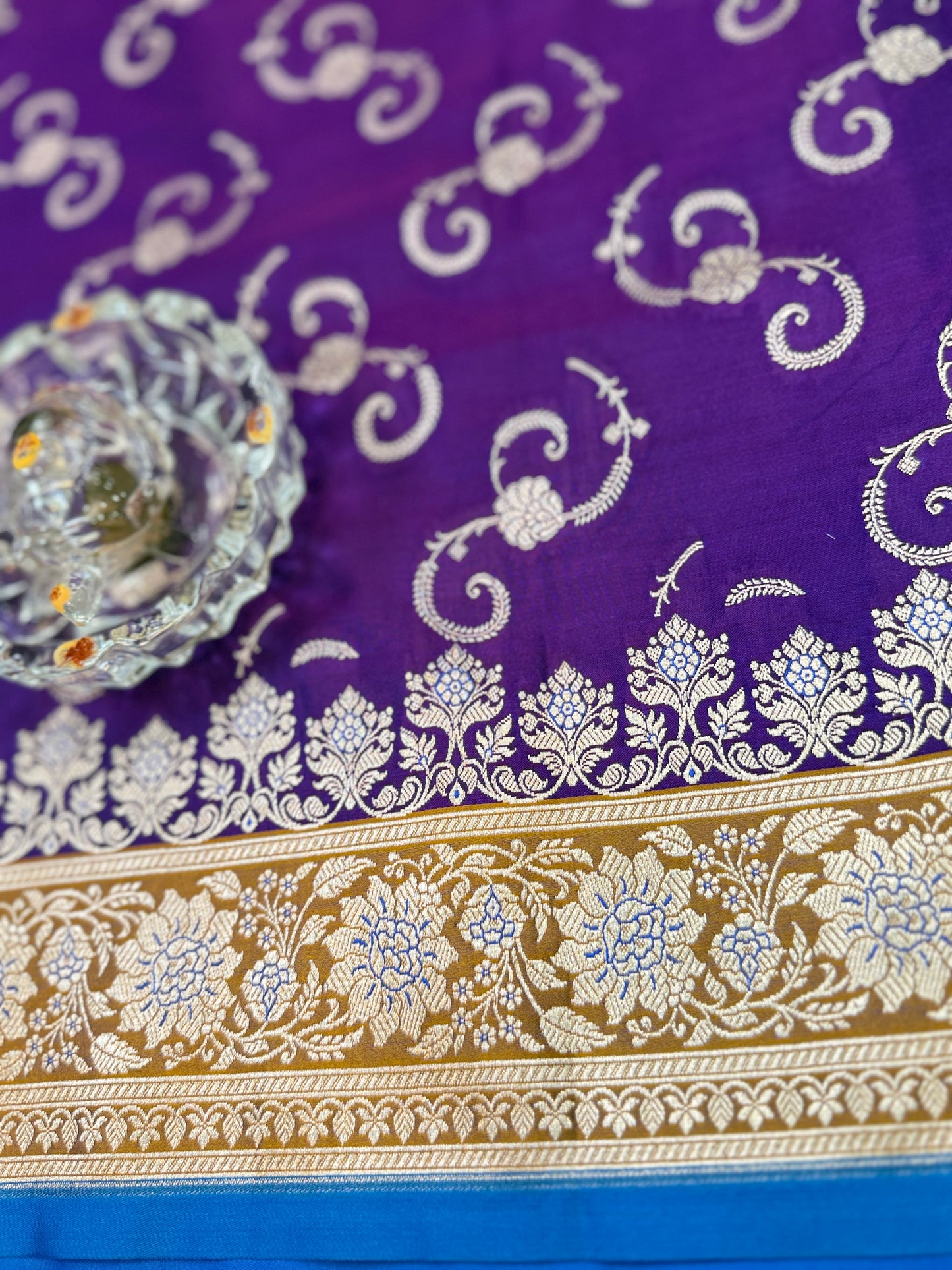Mashru Katan Silk Saree with Zari Weaving Border and Blouse – Festive Wear for Women