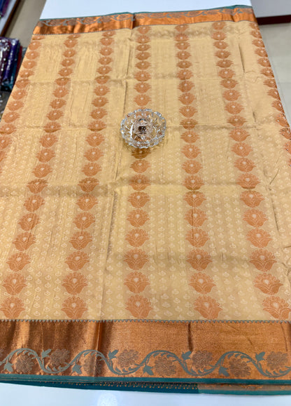 Soft Silk Saree with Cutwork and Stone Embellishments for Women