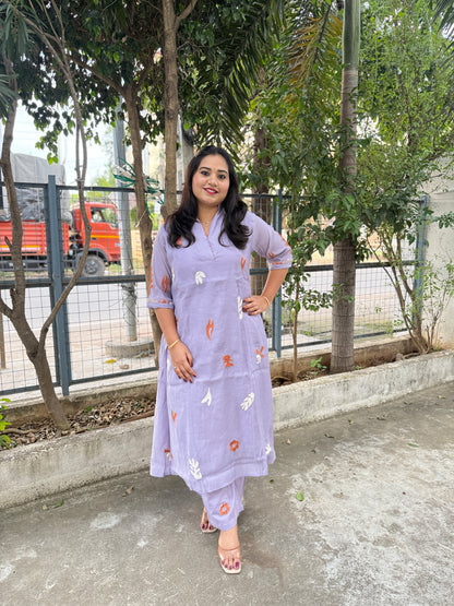 Pure Cotton Printed Kurta Pant Set – Comfortable Daily and Casual Wear for Women