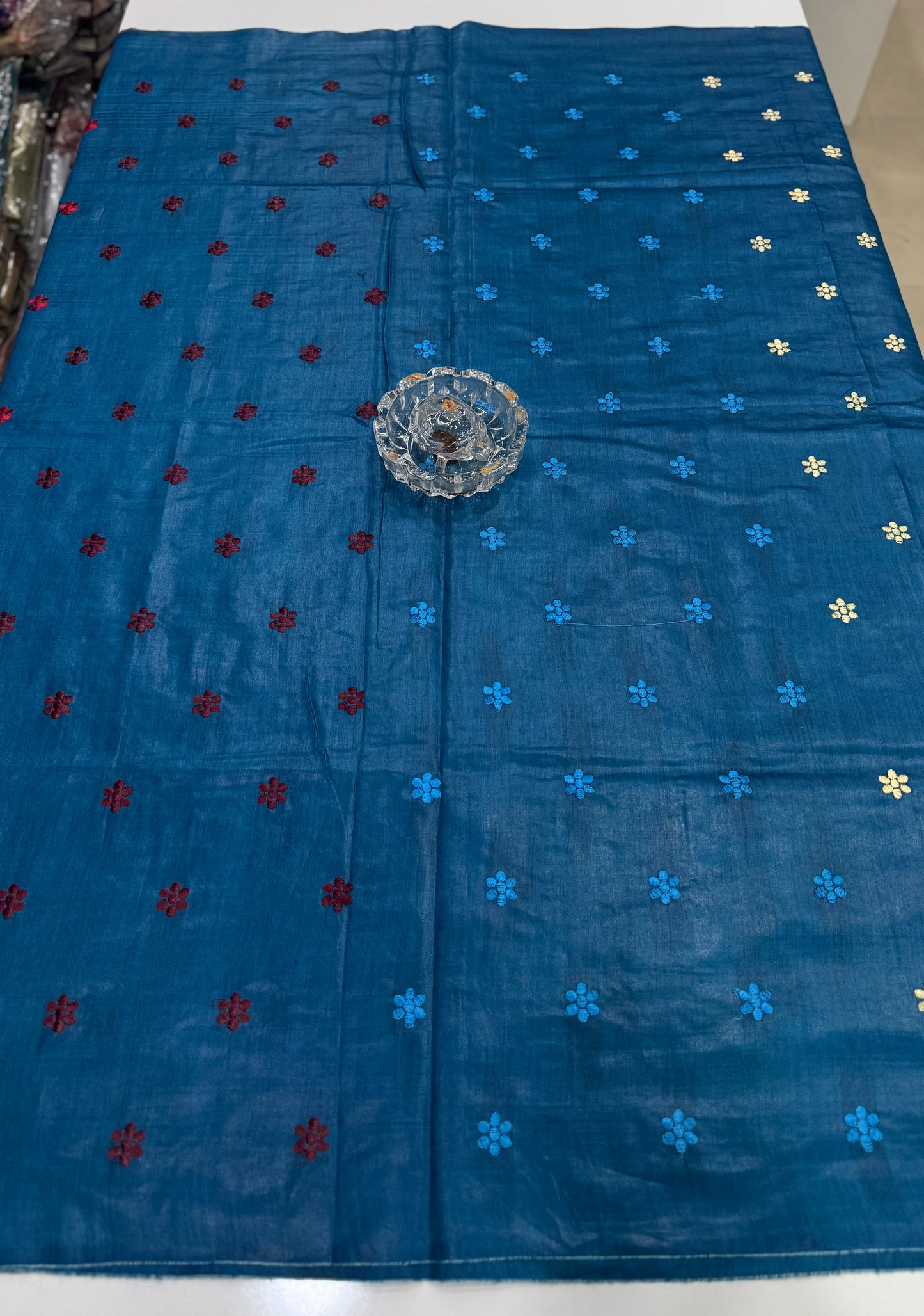 Pure Tussar Munga Silk Saree with Dolabadi Embroidery Work – Silk Mark Certified Handloom Saree