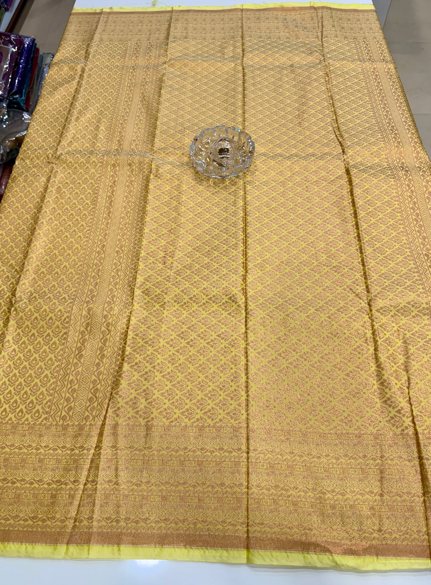 Bridal Soft Silk Saree with Jacquard Weaving & Contrast Border for Women