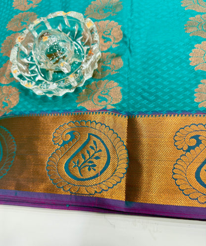 Soft Silk Saree with Cutwork and Stone Embellishments for Women