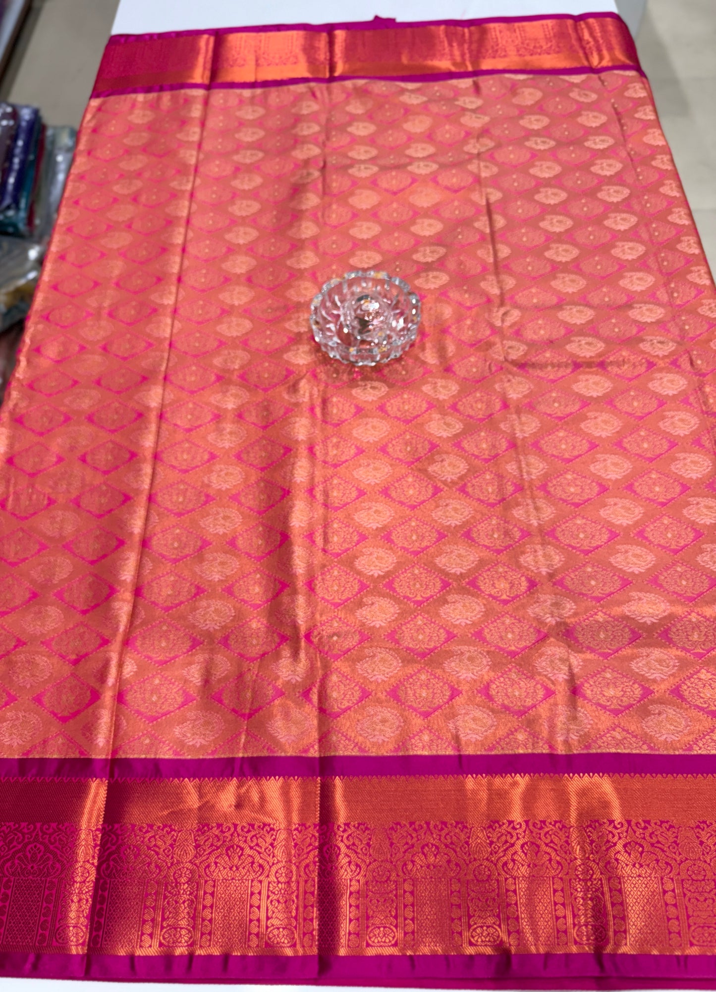 Soft Silk Saree with Traditional Zari Border and All-Over Weaving Design for Women