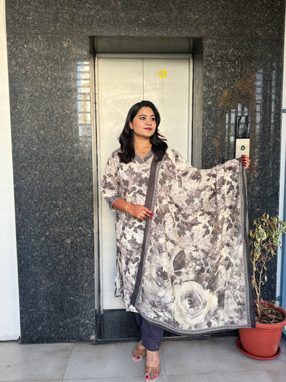 Modal Kurta Pant Dupatta Set with Beautiful Detailing Work – M to XXL