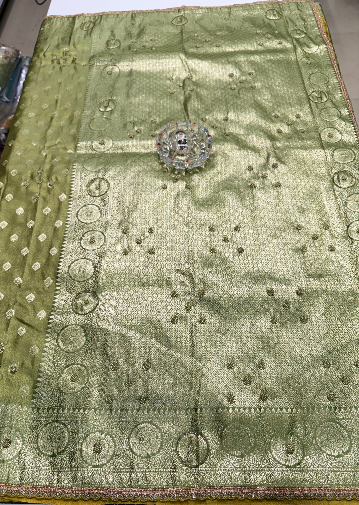 Premium Viscose Silk Saree with Heavy Embroidered Designer Blouse – Wedding and Bridal Wear