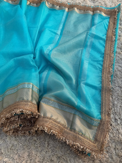 Trending Collection: Banarasi Kora Organza Soft Silk Saree - No COD for this Product