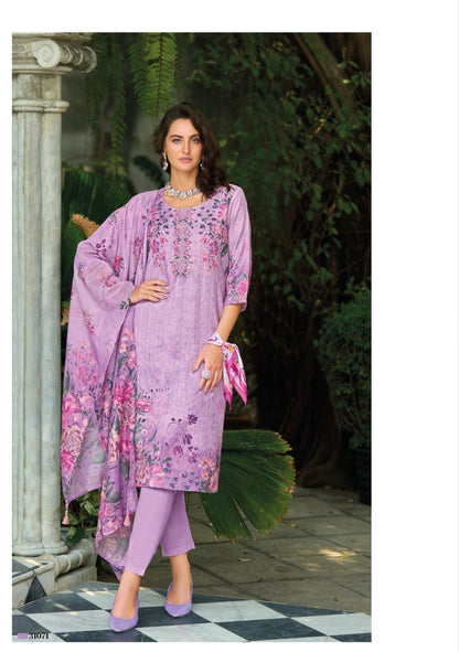 Premium Kurta Pant & Dupatta Set Summer Pastels