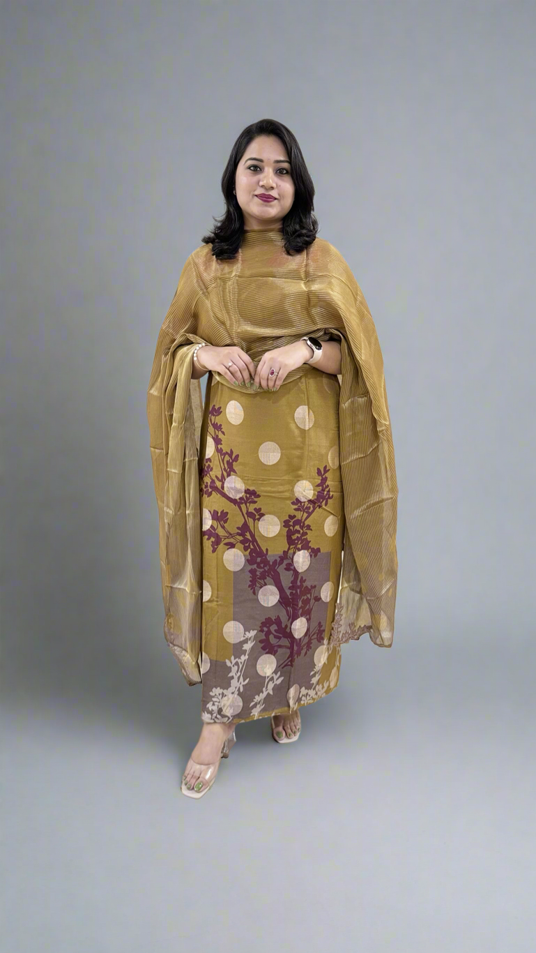 Mani’s Pure Muslin SUZANNE Designer Dress Material