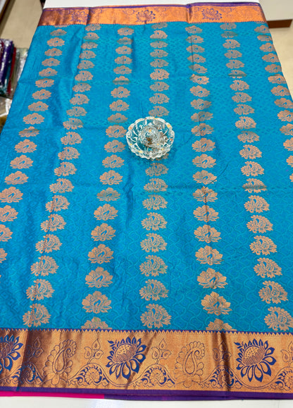 Soft Silk Saree with Cutwork and Stone Embellishments for Women