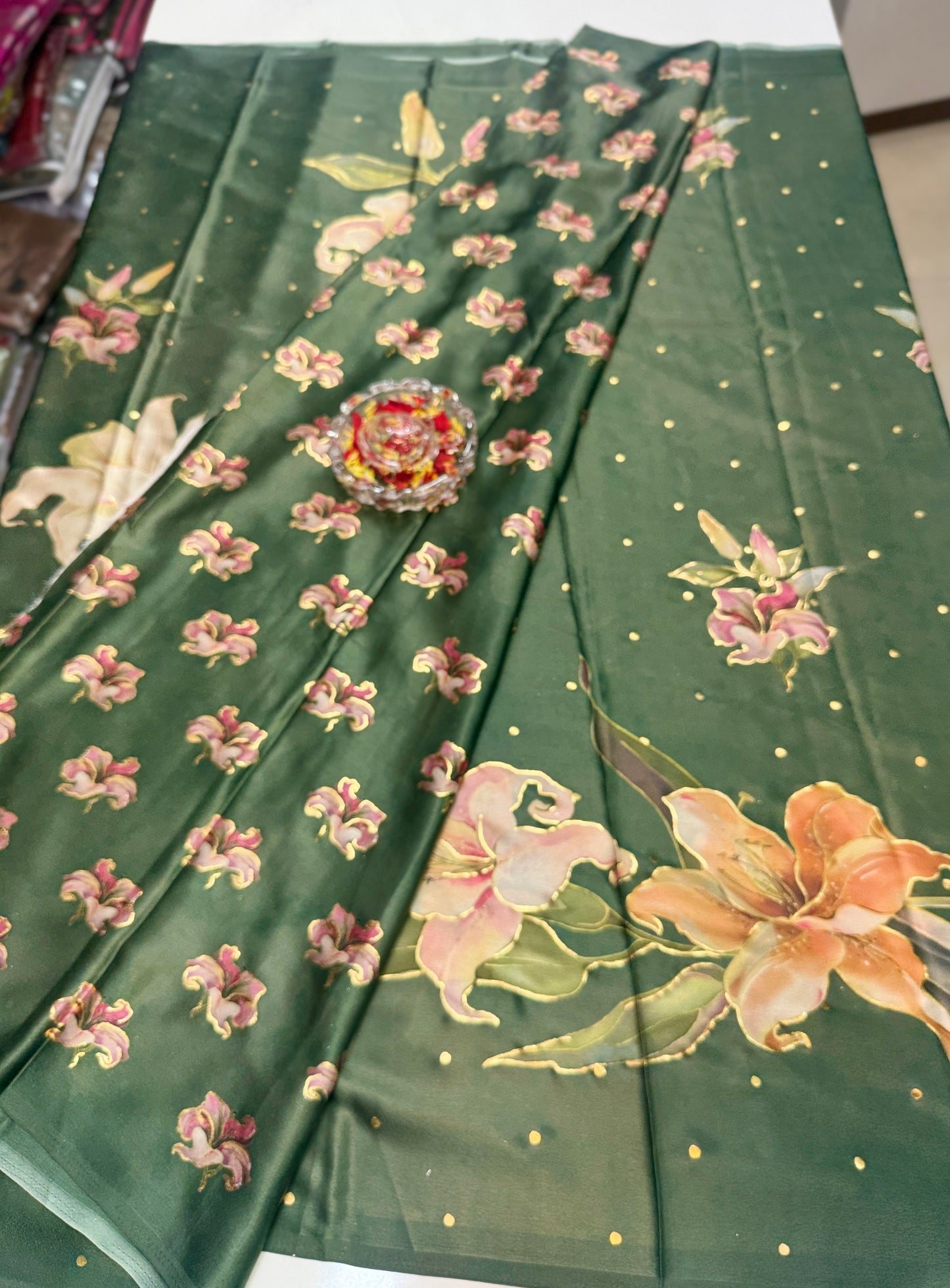 Printed Silk Saree with Matching Blouse – Lightweight Festive Saree for Women