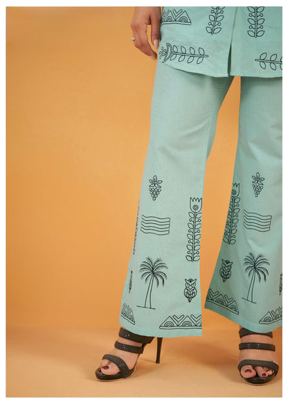 Women's Cotton Co-ord Set with Elegant Work